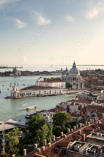 Aerial View of the Lagoon in Venice