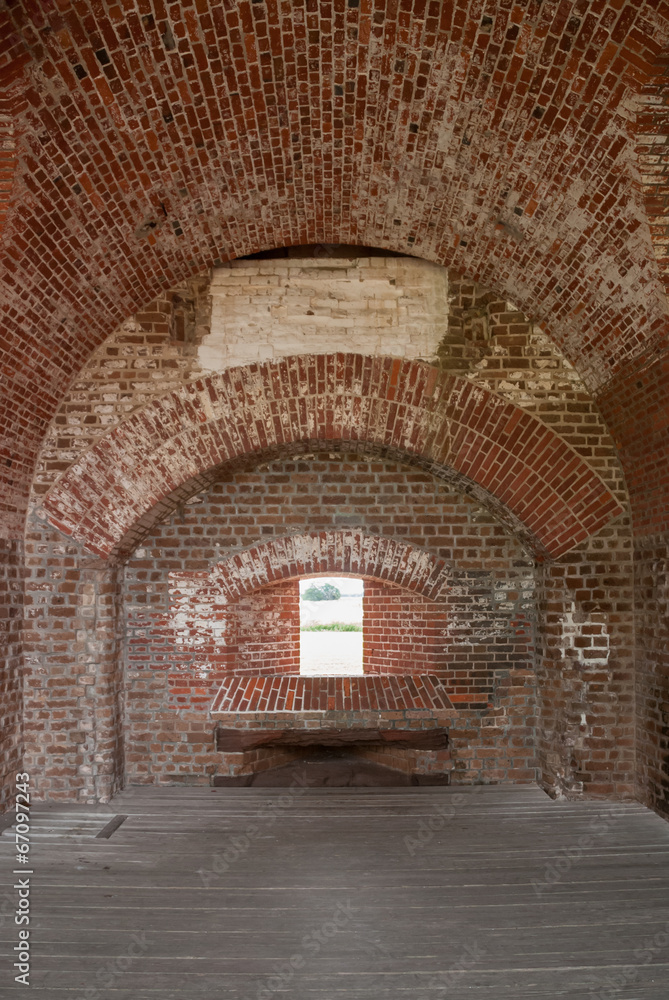 Brick Arches in Fort Pulaski Brick Arches in Fort Pulaski
