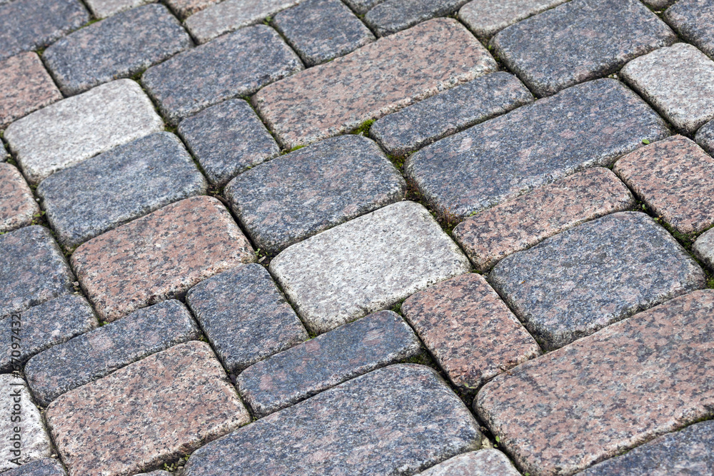 Stone pavement background Stone pavement background