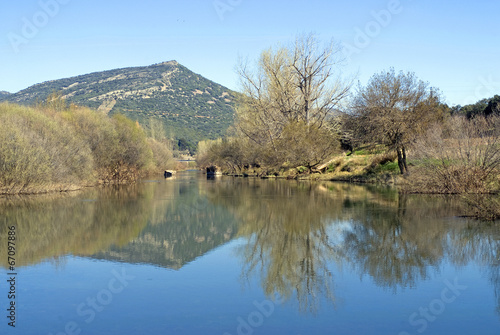 Guadiana River as it passes by Luciana, Ciudad Real. photo