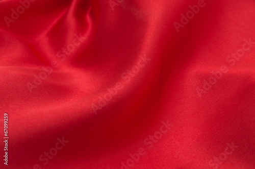 red satin or silk fabric as background