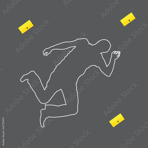 crime scene vector