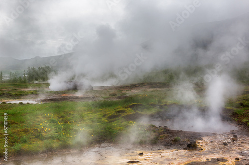 Geothermal area in Iceland.