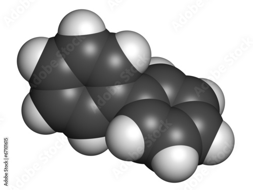 Lemonene (biphenyl, diphenyl) preservative molecule. photo