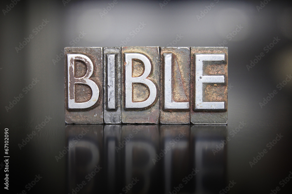 Obraz premium Bible Letterpress