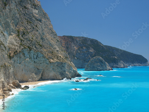 Porto Katsiki beach at Lefkada island  Greece