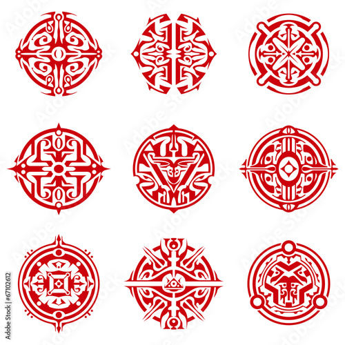 Circular Sigils for Fantasy and Supranatural Theme photo