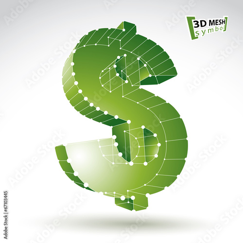 3d mesh stylish web green d...