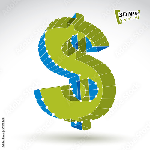 3d mesh stylish web green d...