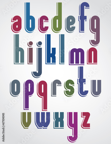 Colorful animated font, rou...