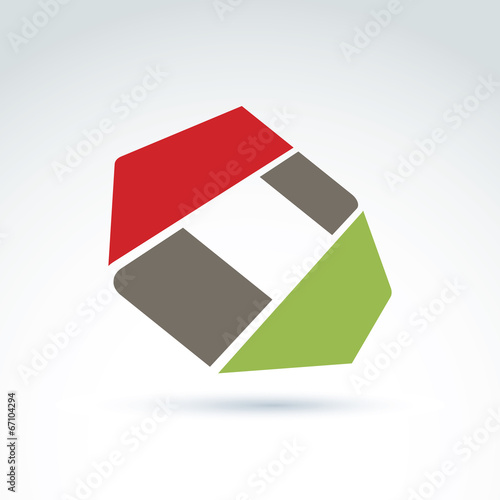 Free Download Bright complex geometric corporate element created from separate - GFXLoad
