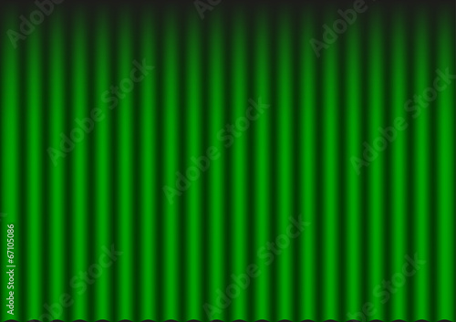 Green velvet curtain