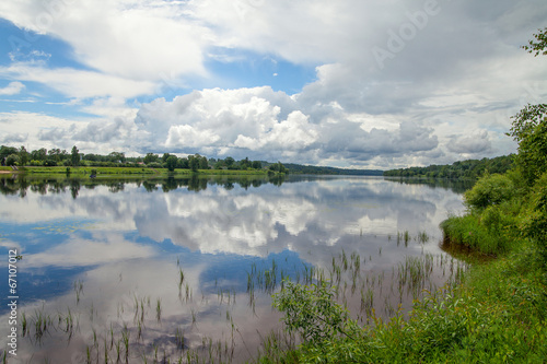 Fototapeta Naklejka Na Ścianę i Meble -  River Daugava, Latvia.