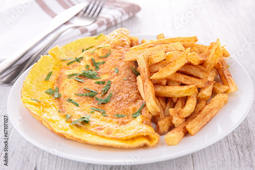 Wallpaper Mural omelet and fries Torontodigital.ca