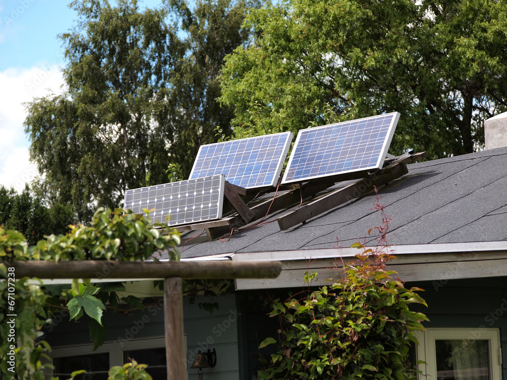 Fototapeta premium Solar panel for green, environmentally friendly energy