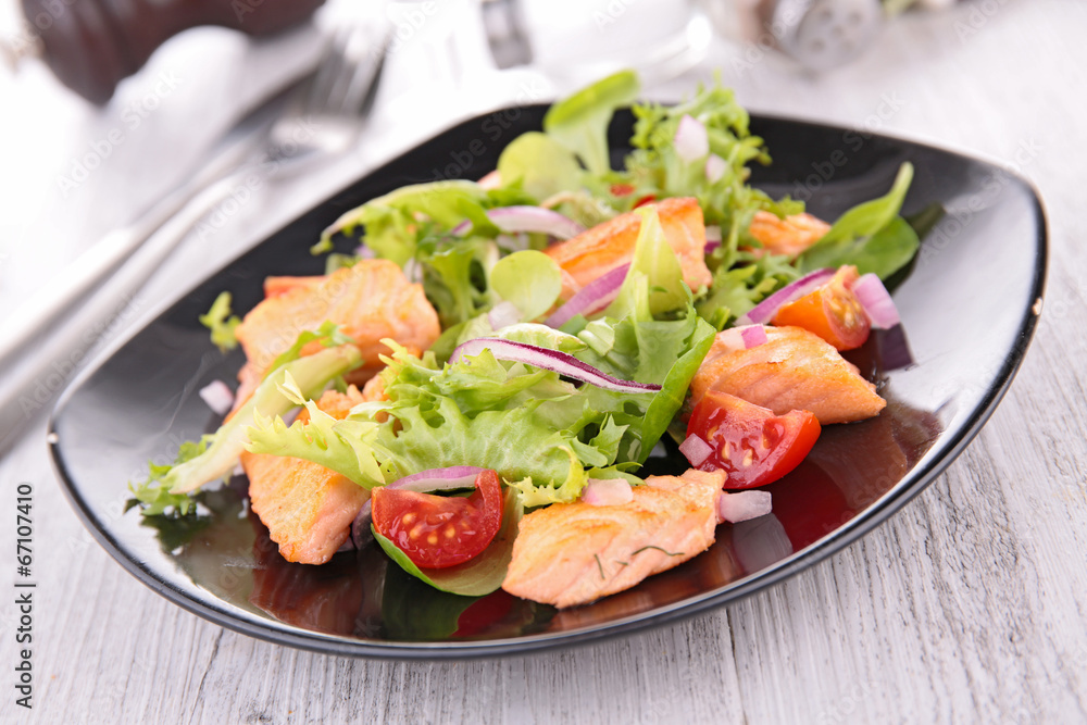 salad with salmon salad with salmon