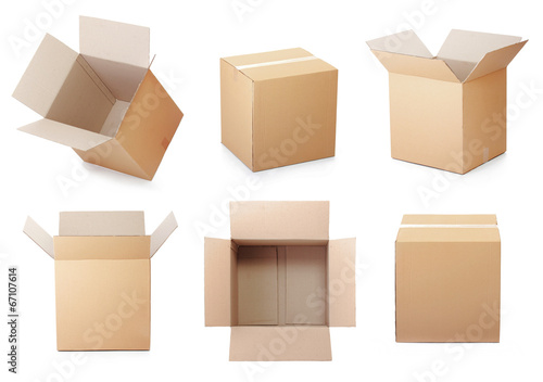 set of cardboard box © Odua Images