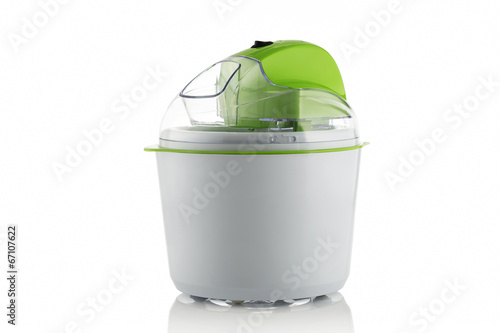 Tableau sur toile Ice cream maker machine tool, isolated on white