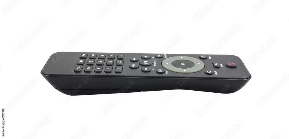 TV remote control on white background TV remote control on white background