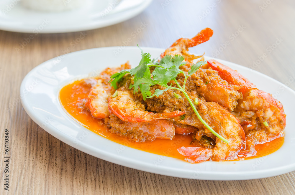 Fried shrimp garlic Fried shrimp garlic