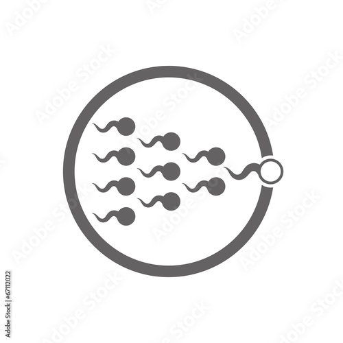 Sperm cells vector icon isolated.