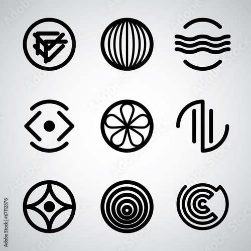 Abstract symbols set 3.