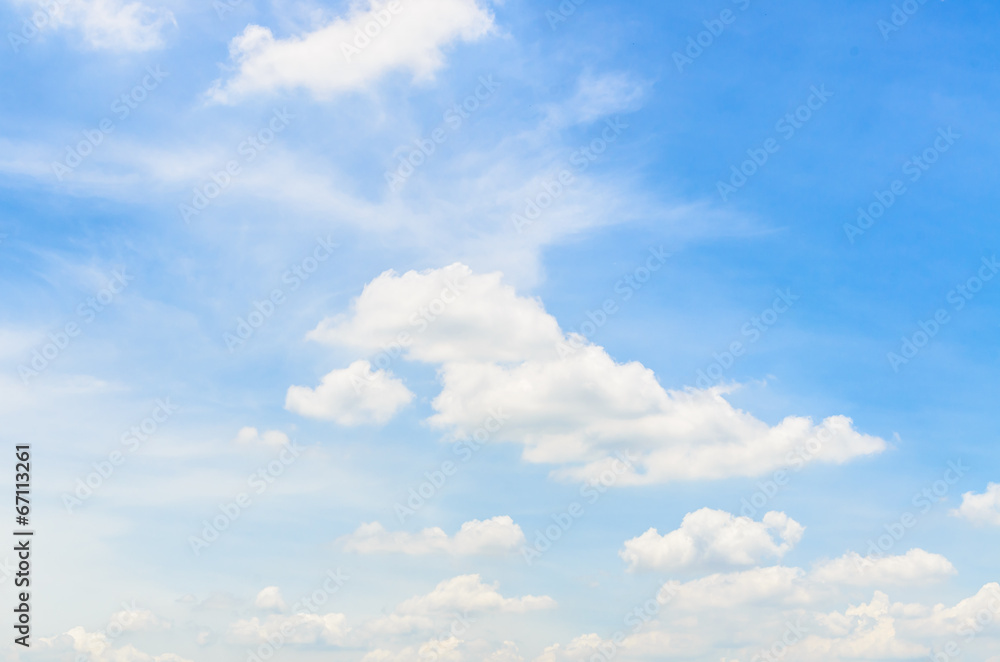 Cloud on blue sky