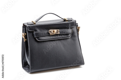 Handbag isolated white background