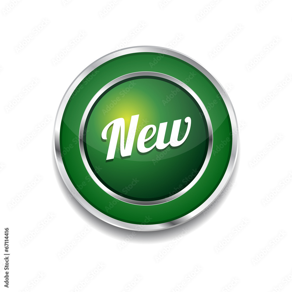 New Collection Glossy Shiny Circular Vector Button