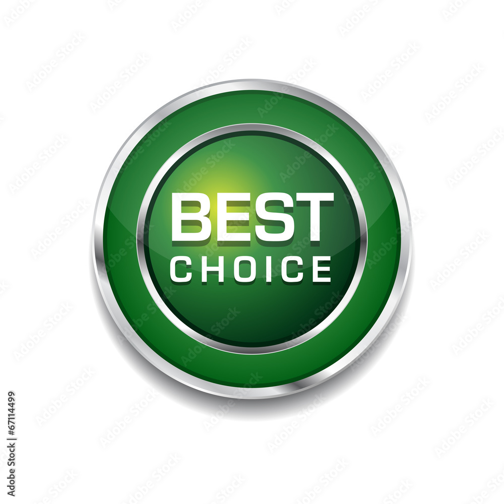 Best Choice Glossy Shiny Circular Vector Button Best Choice Glossy Shiny Circular Vector Button