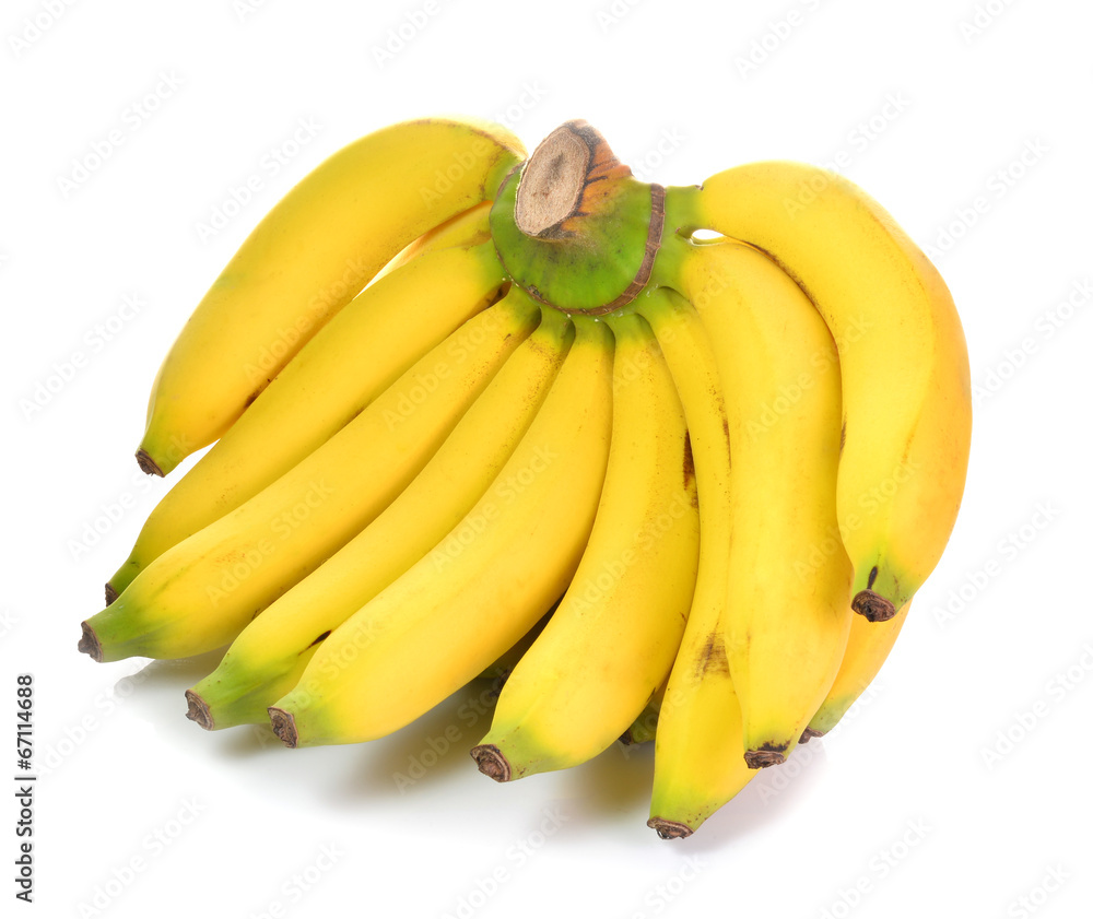 Bunch of bananas isolated on white background Bunch of bananas isolated on white background