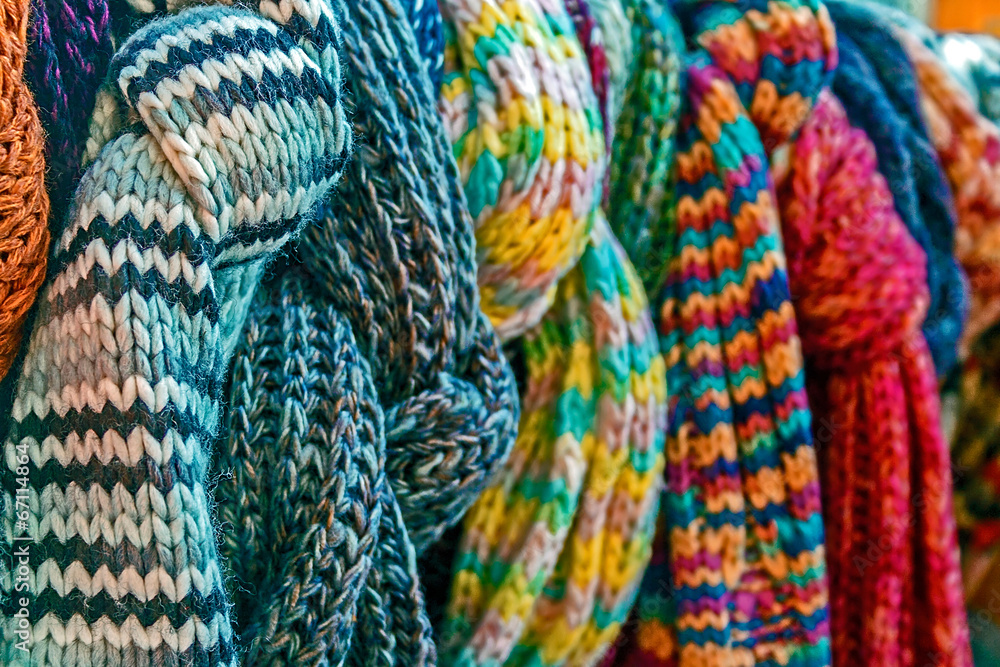 Multicolored wool Neckwear