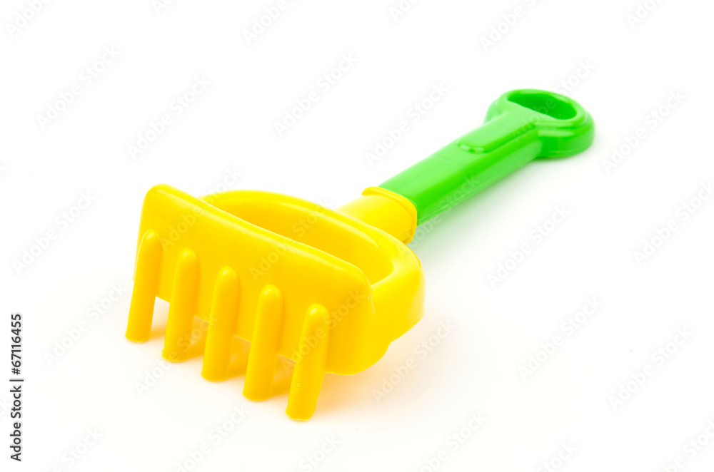 Sand beach toys isolated white background Sand beach toys isolated white background
