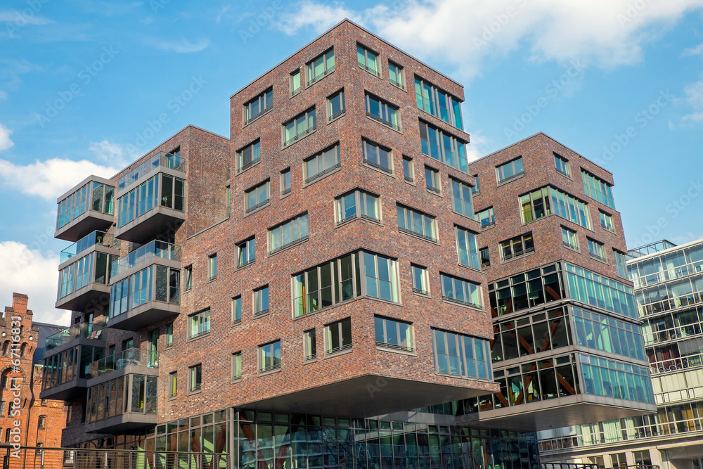 Modern building in the Hafencity Modern building in the Hafencity