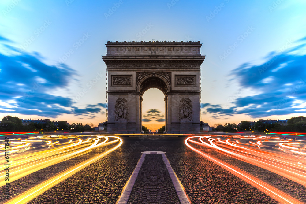 Fototapeta premium Arc de Triomphe Paris , France