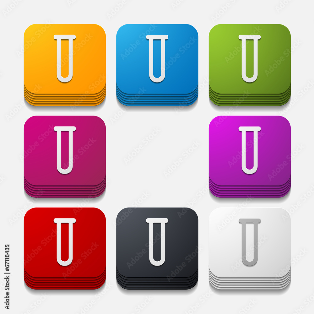 square button: tube square button: tube