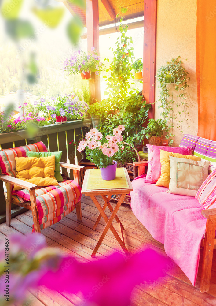 Obraz premium ładny balkon 02