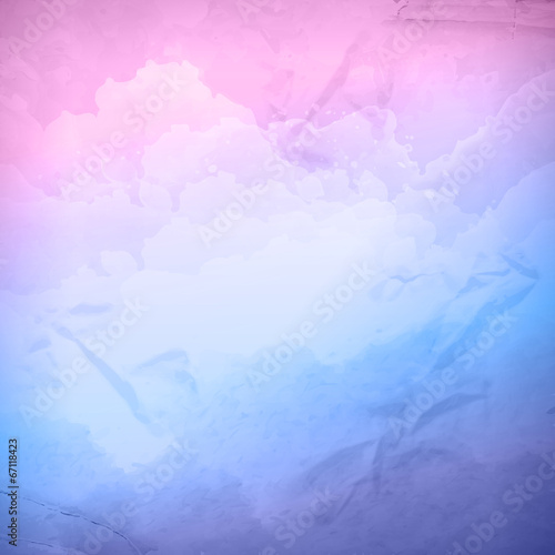 Watercolor vector cloudy sky background