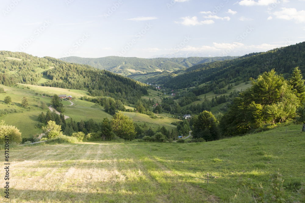 Dolina potoku Jamne, Gorce, Ochotnica, Polska