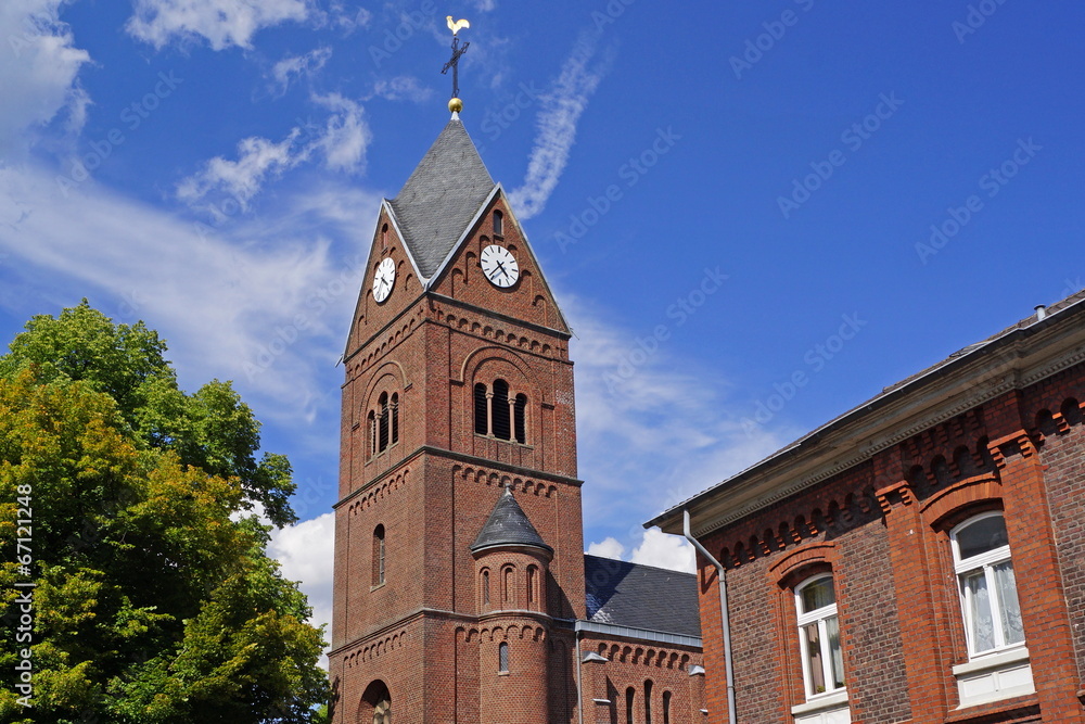 Fototapeta premium Pfarrkirche St. Josef in LANGENFELD ( Rheinland )