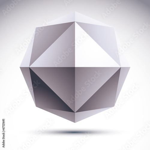 Abstract vector 3D geometric object  clear eps 8.
