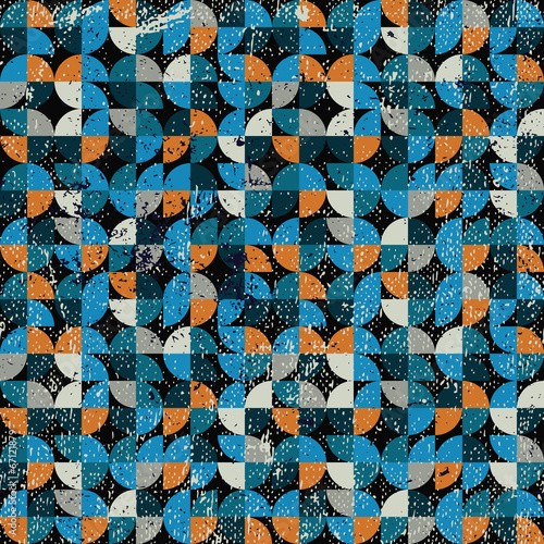 Foto Bright pacman theme iterative background.