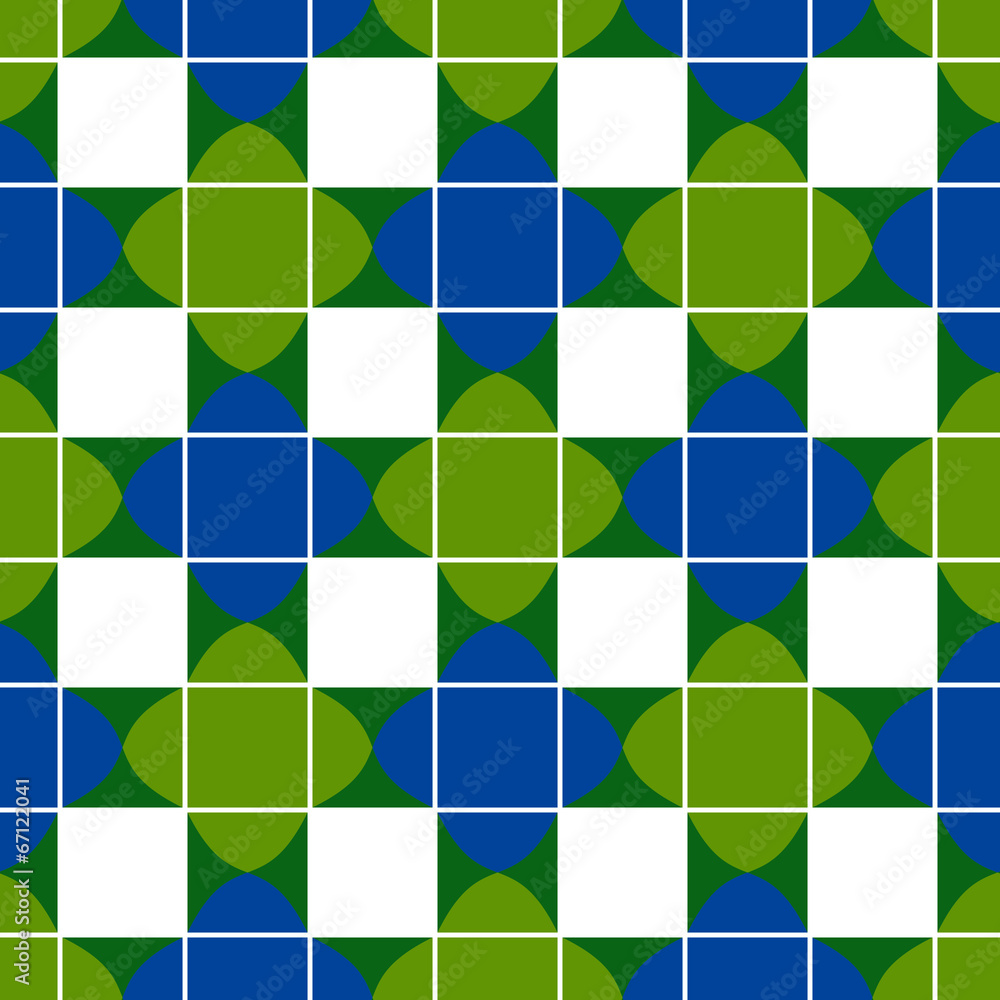 Geometric mosaic seamless pattern, vector background.