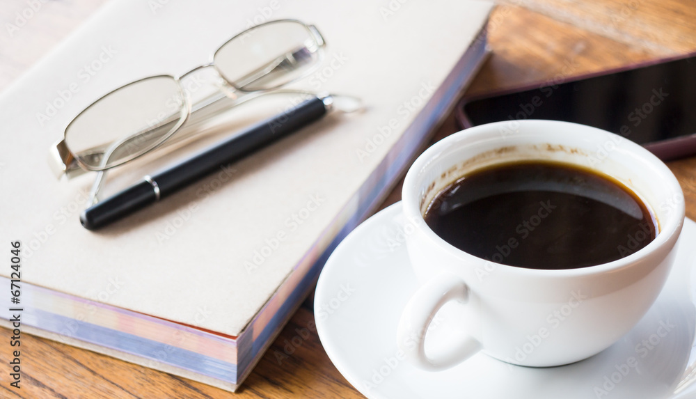 Relaxed time drink hot cup of coffee Relaxed time drink hot cup of coffee