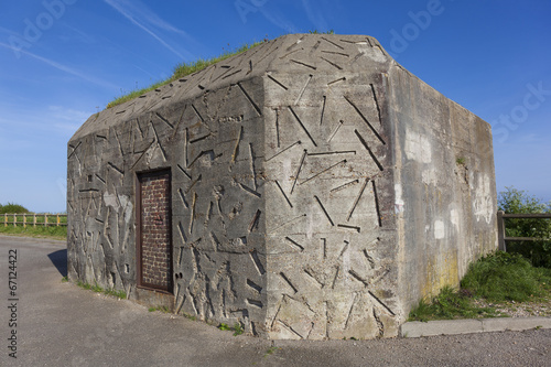 Bunker in Dieppe, Côte d'Albatre, Haute-Normandie, France photo