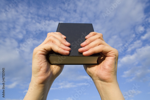 The book against the blue sky