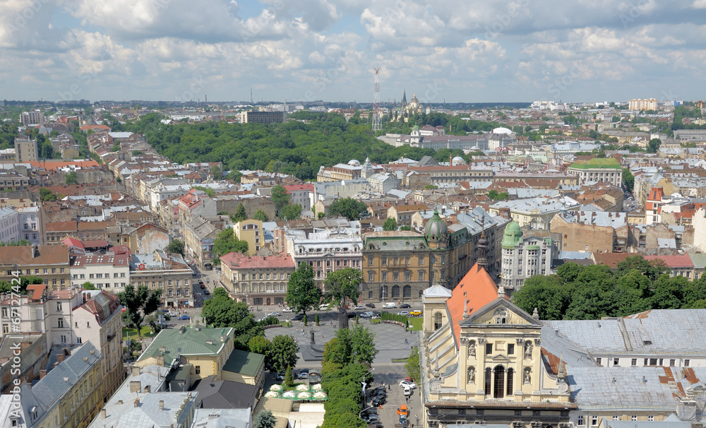 Obraz premium Panorama Lviv.
