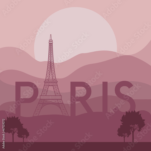 Fototapeta Naklejka Na Ścianę i Meble -  Paris design