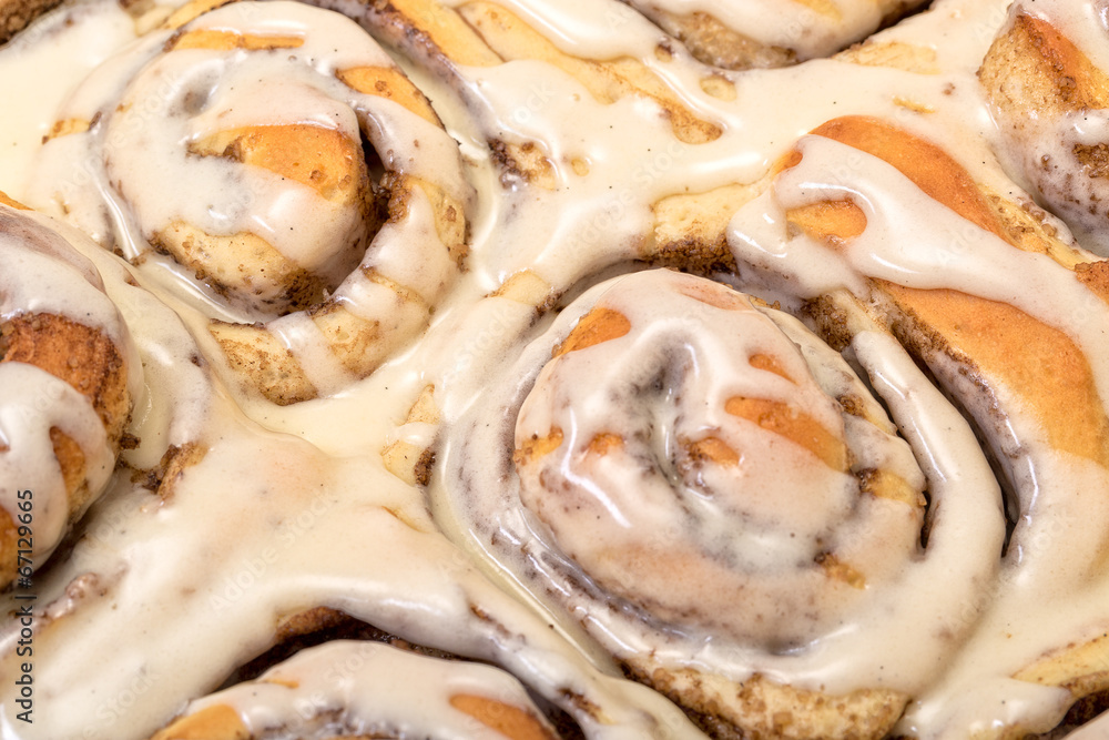 Top View Appetizing Cinnamon Buns Top View Appetizing Cinnamon Buns
