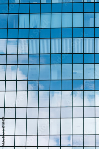 Windows of office building